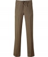 These relaxed yet refined Etro pants imbue your casual look with effortless style - Drawstring waist, pleating detail, lean leg, lightweight - Pair with a long sleeve tee and a blazer for workweek style or trainers and a polo for off-duty cool