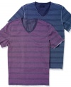 Step up your casual game with these striped t-shirts from INC International Concepts.