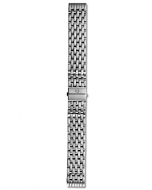 Give your watch a new look. Polished, stainless steel links create a classic bracelet. The clasp has signature logo engraving. Interchangeable with any Michele watch head from the Deco Collection.