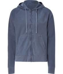 With a vintage-style, this versatile hoodie from James Perse elevates your casual-cool look - Hood with drawstring detail, long sleeves, front split kangaroo pocket, slim fit - Style with jeans, shorts, or chinos, a V-neck cardigan, and trainers