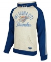 Keep warm as you cheer and rant for the Oklahoma City Thunder in this pullover hoodie by adidas.