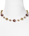 Rich, autumnal hues add brilliance to your fall look with this sparkling illusion necklace from Carolee Color Theory.