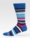 Super soft, with a hint of stretch in superior cotton knit with signature stripes.Mid-calf height80% cotton/20%nylonMachine washImported