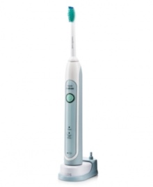 Don't hide that beautiful smile. Brighten your teeth two shades in just two weeks using a smart combination of patented sonic technology and the unique, stain-fighting brush motion of Sonicare's amazingly effective Clean and White mode. Two-year warranty. Model R710.