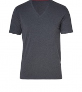 Upgrade your casual staples in this super soft stretch cotton V-neck tee from Hugo - V-neckline, short sleeves - Contemporary slim fit - Perfect for wearing under soft winter knits, or for a sportier look, with hoodies, sweats and sneakers