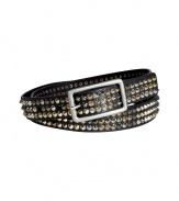 Pull together your look with a rocker-chic finish in Zadig & Voltaires edgy studded leather belt - Matte finished buckle, mixed metal cone studs - Wear with broken-in jeans and kick-around boots, or layered over modern knit dresses and sleek ballerinas