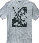 Raise the bar on your bar style with this cool graphic t-shirt from Kenneth Cole Reaction.