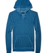 This hoodie from Buffalo David Bitton is loungewear the rocks from the den to the street.