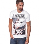 Keep your simple swagger with this easy-to-pair t-shirt from Marc Ecko Cut & Sew.