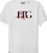 Do the research. Then reach for the 47 Degrees graphic logo tee from LRG.