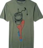 Refresh your tee collection with this quench buster tee by Volcom.