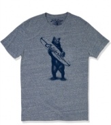 Heed the call of the wild and catch that wave with this rad graphic tee from Lucky Brand Jeans.