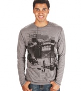 Layered up or worn as a tee, this Marc Ecko Cut & Sew thermal is cozy and cool.