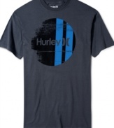 Solid tee by Hurley with graphic on front and made from 100% cotton for all day comfort.