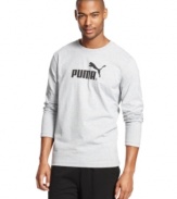 Whether you're lounging around or getting things done, you'll stay comfortable in this sporty shirt from Puma.