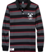 LRG gives you good reason to sport a rugby shirt this season, tackling an old-school category with new-school stripes and its very own logo graphic.