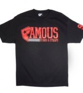 You're on team cool with this Famous Stars and Straps logo tee.