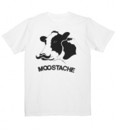 You'll look moovelous in this moostache tee by Hybrid.