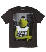 Your favorite Muppet gets city hip on this soft tee by Hybrid.