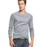 This INC International Concepts shirt is great for layering or worn as a light top.