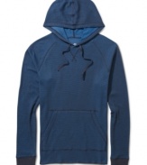 Layer up in comfort without losing your cool wearing this hoodie from American Rag.