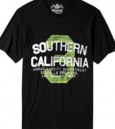 Nab some So-Cal style. With a West Coast graphic, this American Rag t-shirt takes you on an instant vay-k.