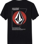 Keep your casual cool constant with this graphic t-shirt from Volcom.