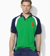 Embrace preppy heritage and sporty style in Ralph Lauren's official limited edition US Open polo shirt, designed in a trim fit from breathable cotton mesh.