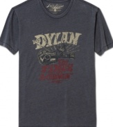 Change up your look and go vintage with this Bob Dylan t-shirt from Lucky Brand Jeans.