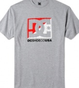 A streetwise logo graphic gives this basic t-shirt from DC Shoes a bold look.