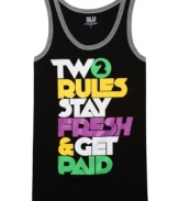 Rock out your summer streetwear with this graphic tank from Swag Like Us.