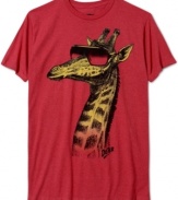 So bright, you gotta wear shades. This t-shirt from Fifth Sun lets out your wild side.