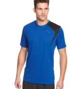 Keep your training on track with this sporty, comfortable running t-shirt from Puma.