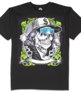 Rock out with a rad graphic. This t-shirt from  Hybrid nails your streetwise style.