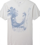 Keep the calm of the island with you in this graphic t-shirt from Tasso Elba.