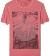 Visual aids. Give your casual style a step up with this cool graphic tee from Buffalo David Bitton.