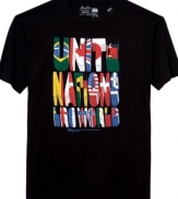 The world is waiting. This graphic tee from LRG brings your casual wardrobe together.