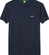 BOSS Green complements your casual look with a smart and simple t-shirt for summer.