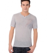 Step up your casual game with this graphic tee from Buffalo David Bitton.