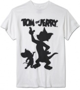 This graphic t-shirt from Freeze features Tom & Jerry-the ultimate power pair!