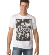 Always classic. This black and white graphic t-shirt from Calvin Klein Jeans is timelessly cool.