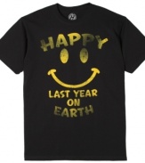 For the optimistic pessimist in us all. This Hybrid T shirt is a tongue-in-cheek casual must-have.