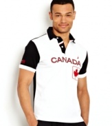 Get the style to celebrate our neighbors from the north with this Canada polo shirt from Nautica.