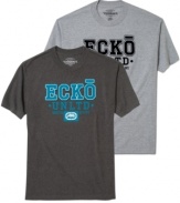 With a bold logo graphic, this tee from Ecko Unltd makes an instant style statement for all-weekend wear.