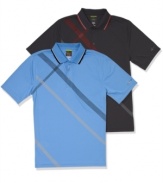 Follow through. Make your style as good as your swing with this polo shirt from Greg Norman.