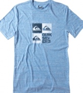 A bold graphic will make this graphic tee shirt from Quiksilver one of the first picks for your weekend look.