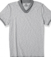 Kick up your casual wardrobe with this cool-collared T shirt from Bar III.