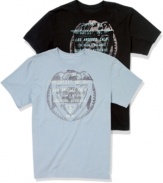 Wear your crest proudly with this cool graphic tee from Guess.