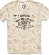 No need to hop on a plane to enjoy this trip. Snag vacation style with this graphic t-shirt from Lucky Brand Jeans.