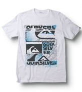 Mix it up with the high-octane graphic of this sweet Quiksilver tee.